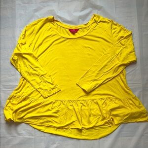 Vibrant Stretchy Yellow Top Together Brand‎ Women's Size 16